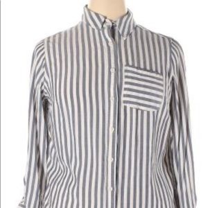 Ava & Viv stripe blouse-NWOT